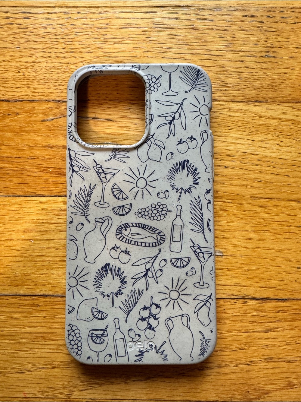 iPhone 14 Pro Max Pela Mediterranean vibes Pattern Eco Phone Case